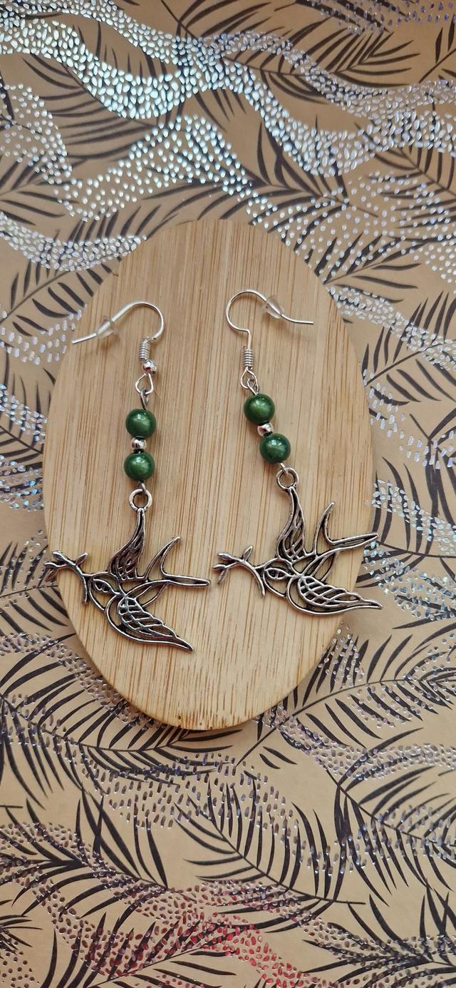 Boucles d'oreilles colombes