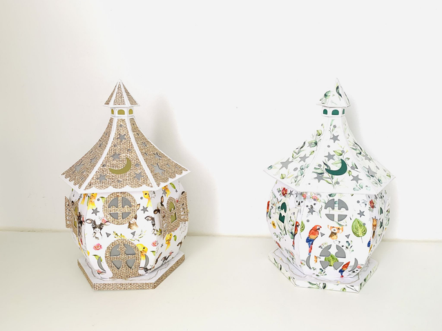 Maison en papier lumineuse