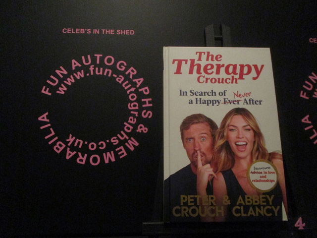 Peter Crouch &amp; Abbey Clancy 'The Therapy Crouch' Authentic Autographed Hardback Book (4)