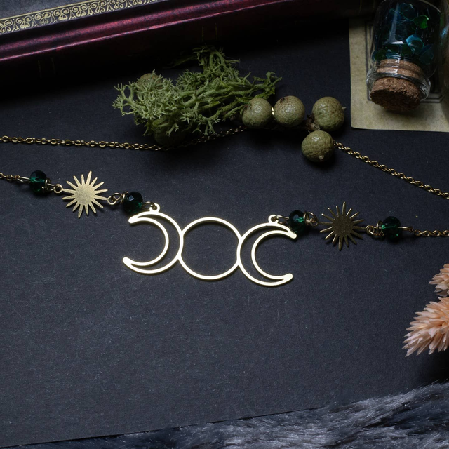 "dééssemoon" collier en laiton  