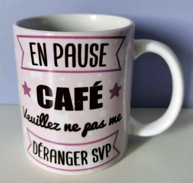 Mug &quot;Pause café&quot;
