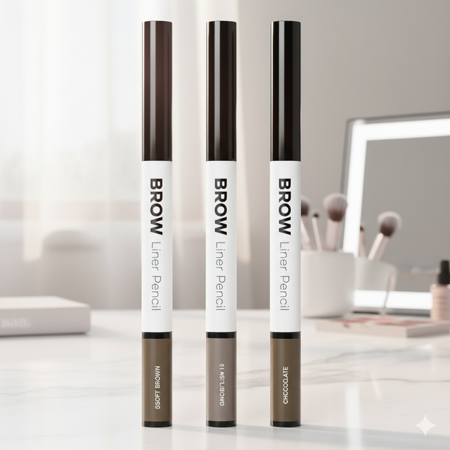 Crayon à sourcils avec brosse intégrée (Mihi)