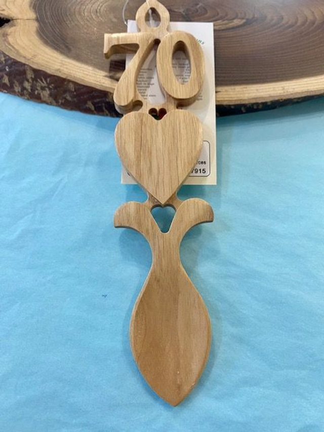 70th Anniversary Welsh Lovespoon  