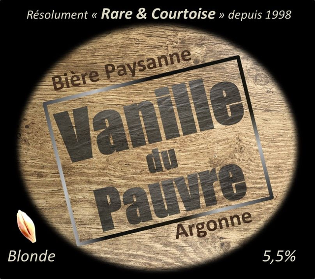 Bière  "Vanille du Pauvre" 