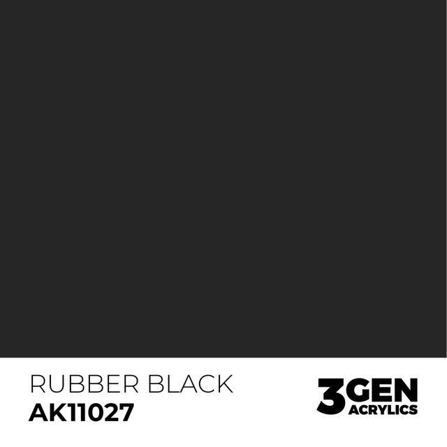 3rd Gen. Acrylics 27 Rubber Black