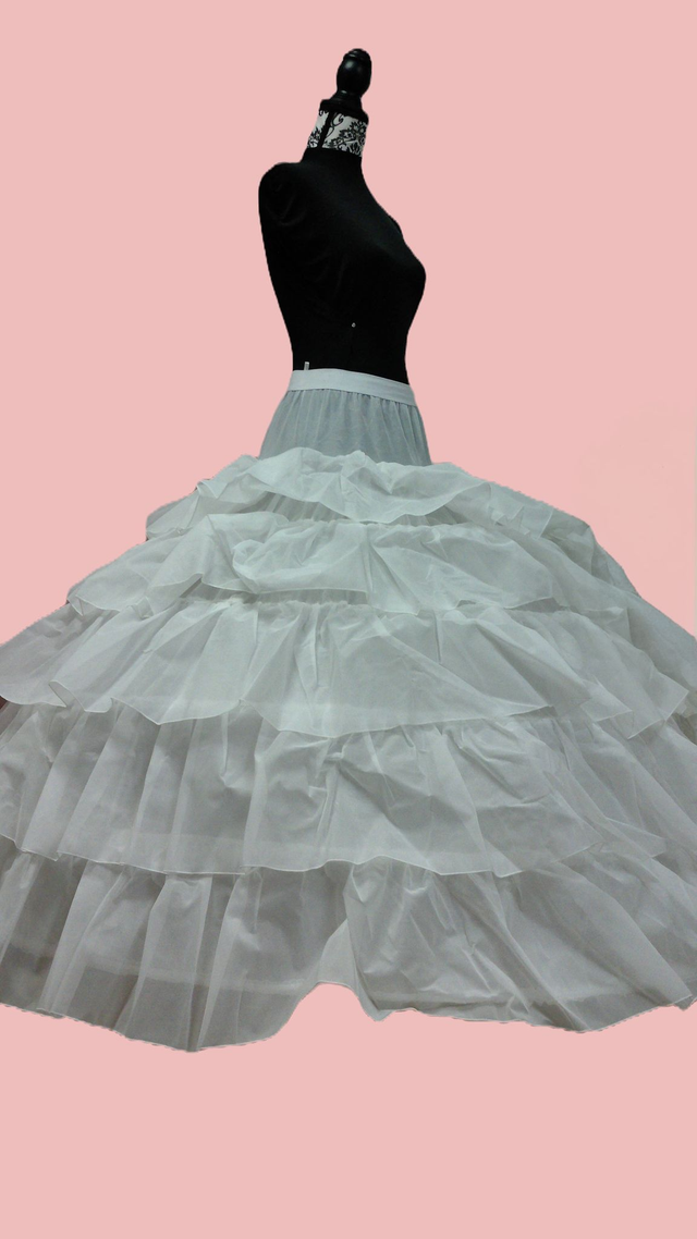 Grand jupon princesse cinq cerceaux