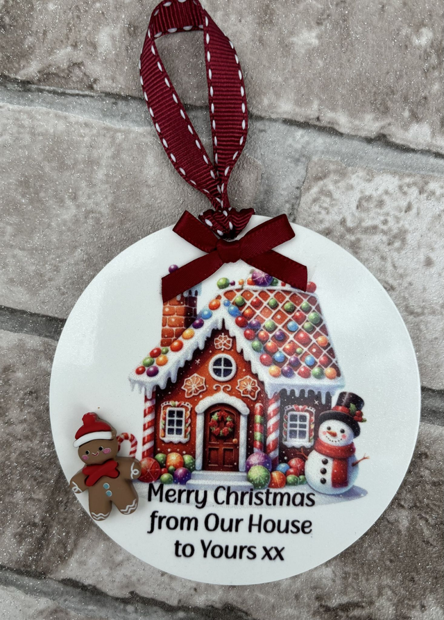 Our house to yours bauble