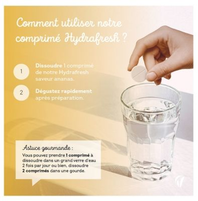 Vitavea Hydrafresh Hydratation et Énergie Ananas – Solution isotonique