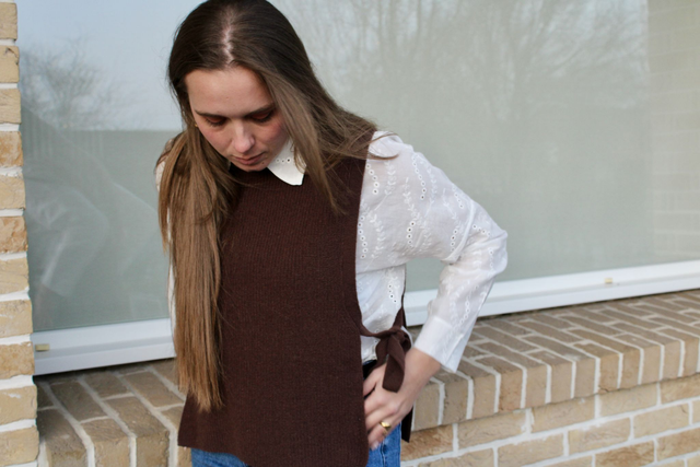 Pull sans manche Albane