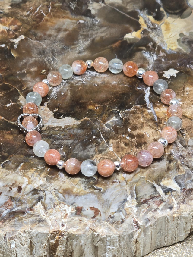 Bracelet Pierre de soleil AAA en 0,6 cm