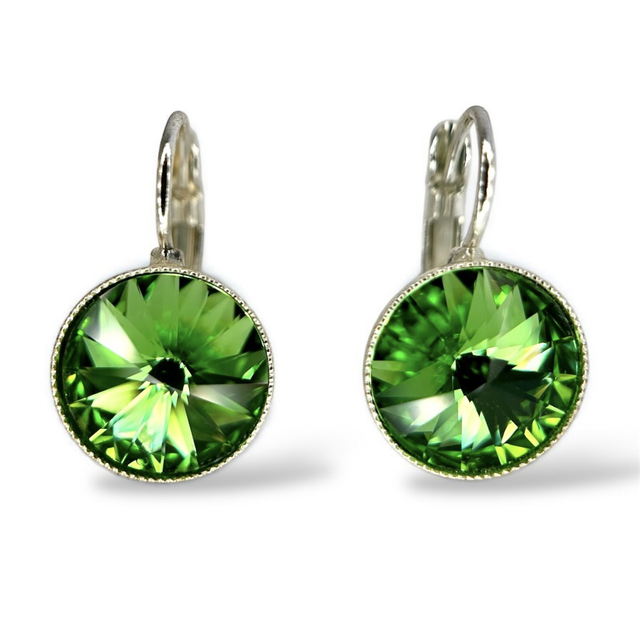 Ohrhänger RIVOLI 12 Peridot Grün