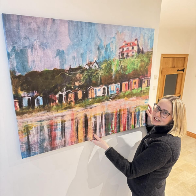 Print- Coldingham Bay Reflections- Large print