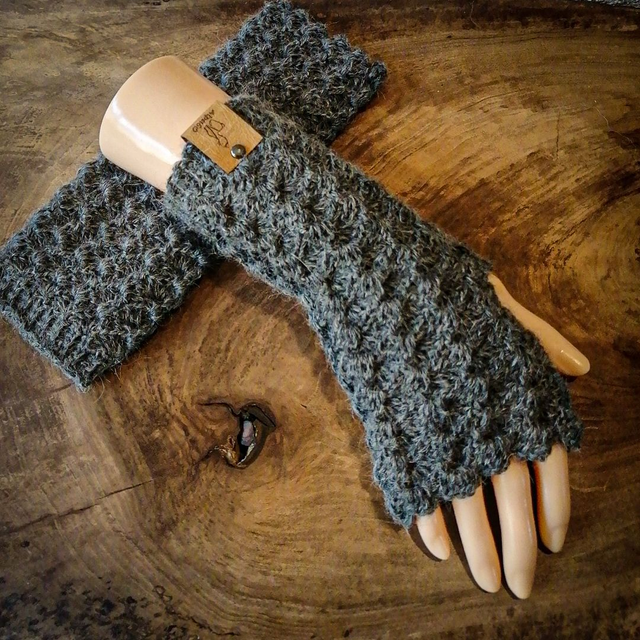 Mitaines gris foncé - collection élégance