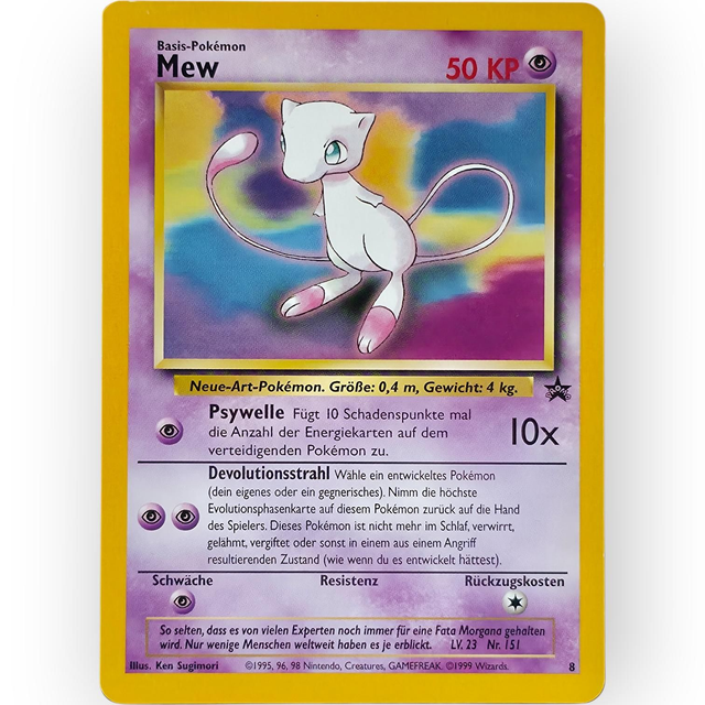 Mew Promo Nr. 8 | Wizards Black Star Promo | Deutsch