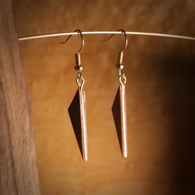 Les petites triangle ligne laiton