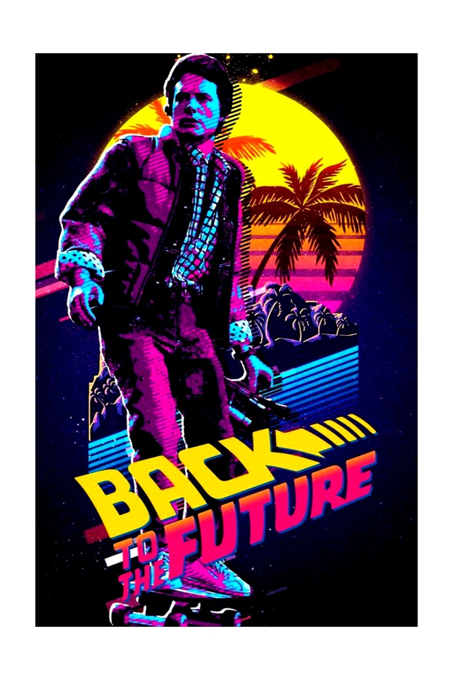Back To The Future 80s Movies Art Print