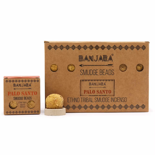 Pack of 6 Banjara Smudge Beads- Palo Santo