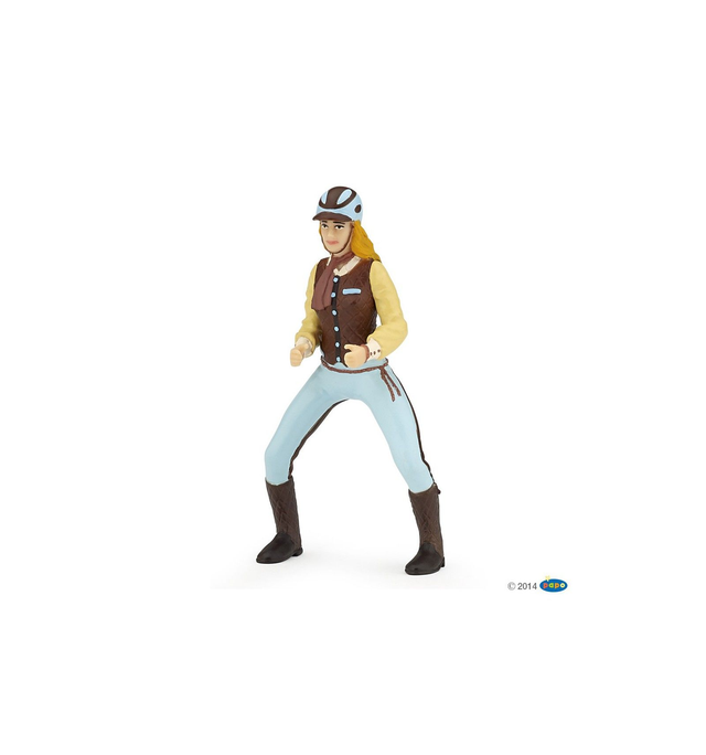 Papo 52009 Cavalière fashion bleue Chevaux, poulains et poneys