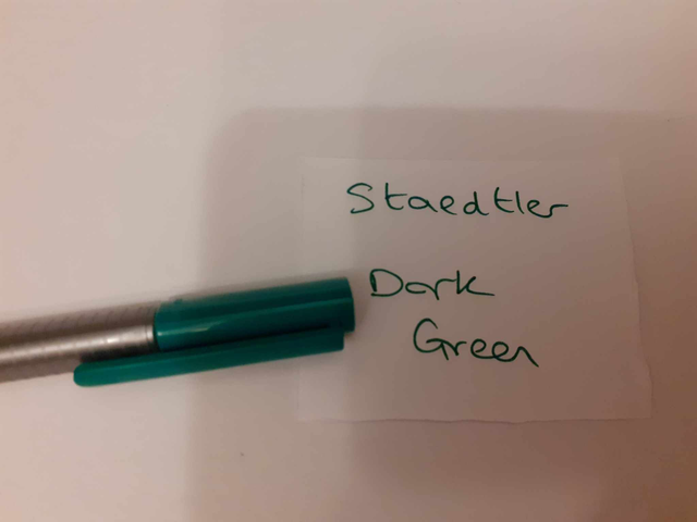 Zelebs in shed CHOOSE YOUR MARKER Staedtler Fine DARK GREEN