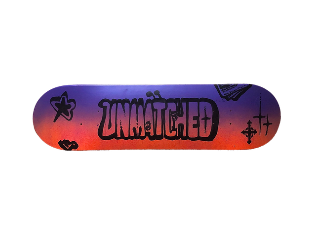 "SPACE BLEND" 8.25" Handpainted Skateboard Deck
