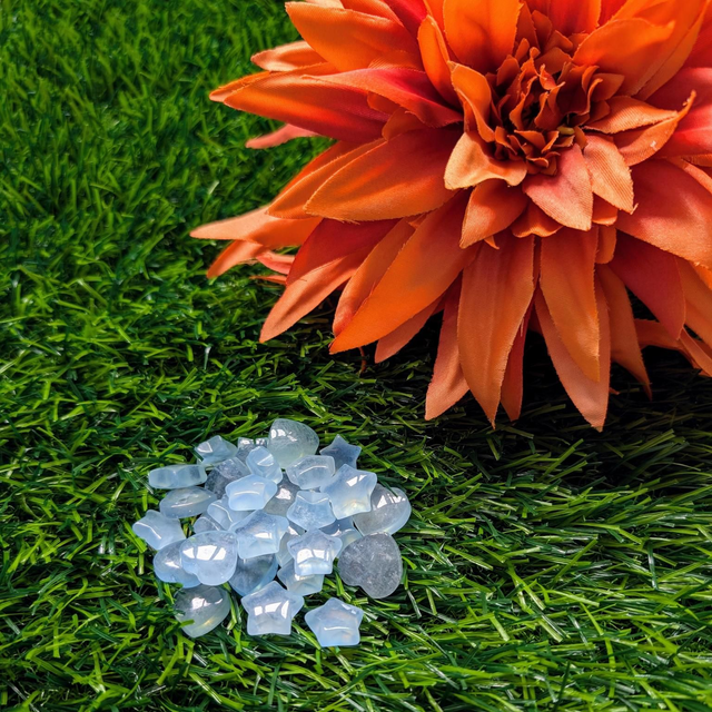 Aquamarine Mini Hearts and Stars 