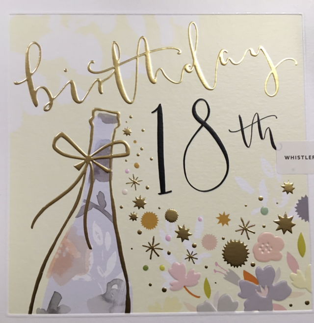 Birthday Age 18th Bottle  (Large) WF