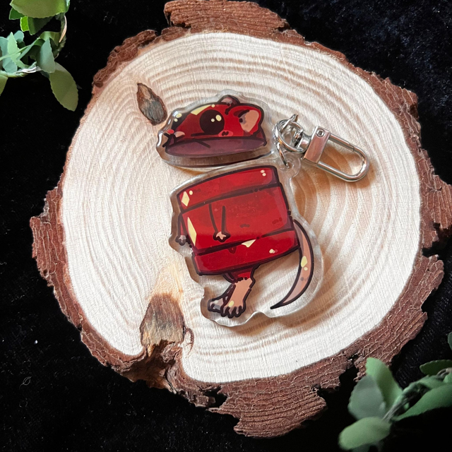 Llavero REPO Rats // rojo - acrílico de dos piezas