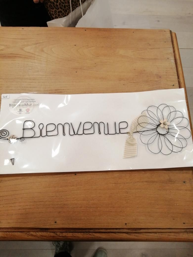 Bienvenue avec fleur