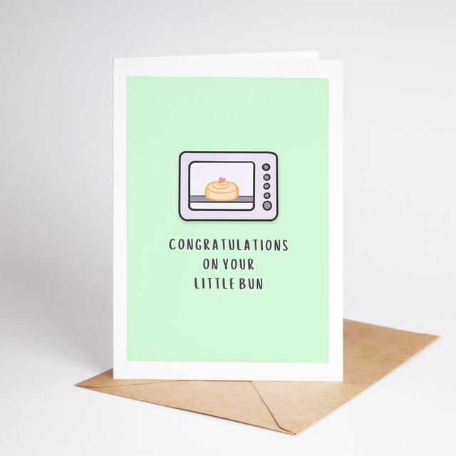 "Congratulations On Your Little Bun" (A5)