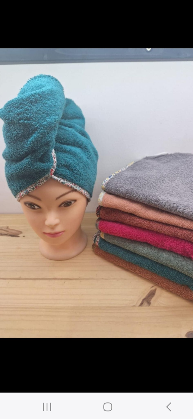 serviette à cheveux