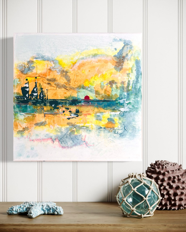 Evasion 1 - Paysage abstrait contemporain