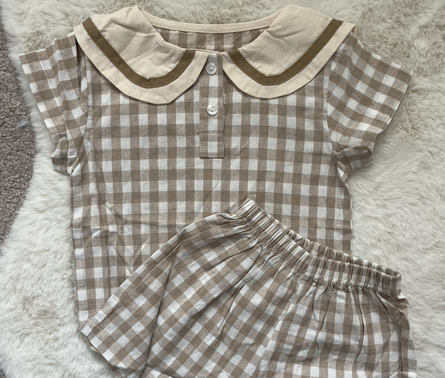 Check Sailor set (9-12months)
