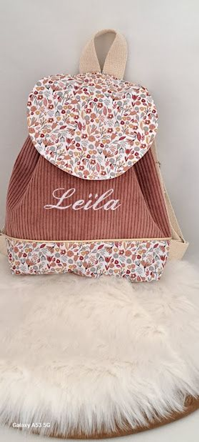 Sac a dos pour la crèche / sac a dos pour l'école/ sac à dos personnalisé/ cadeau baptème