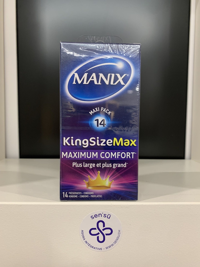 MANIX King Size Max préservatifs XL 14 pce
