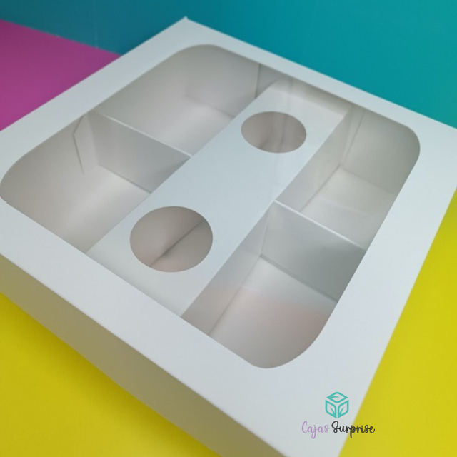 Box Picoteo con 4 Divisiones