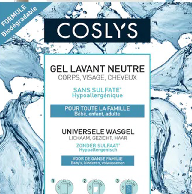 Gel Lavant Neutre - Corps, Visage, Cheveux - 10,70€/kg