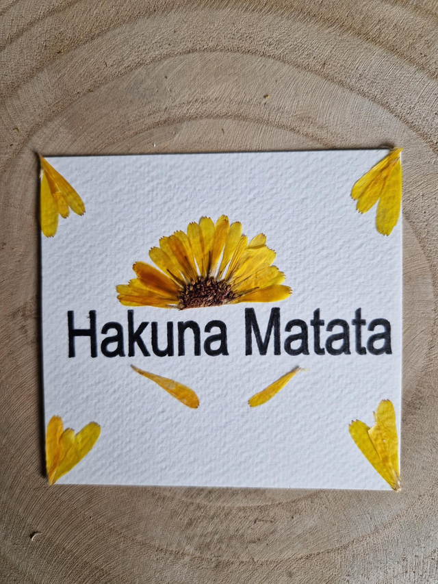 Carte &quot;Hakuna Matata&quot;