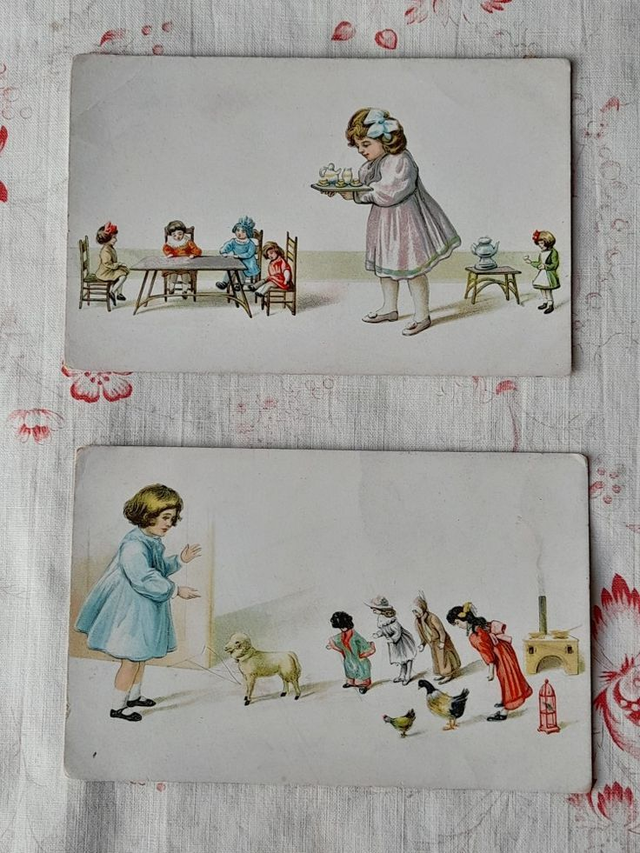 2 cartes postales illustrées 1926