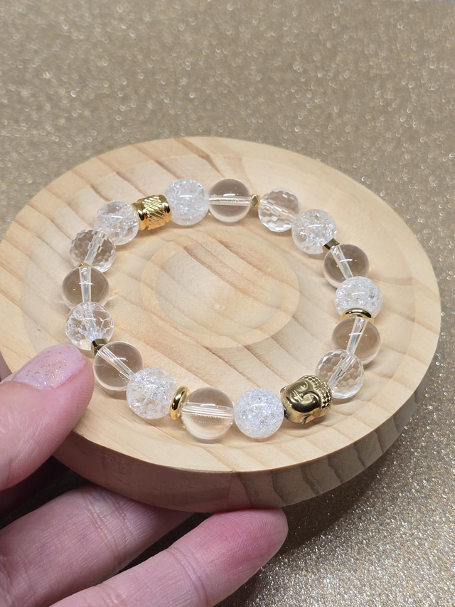 Bracelet Cristal de roche en 1 cm