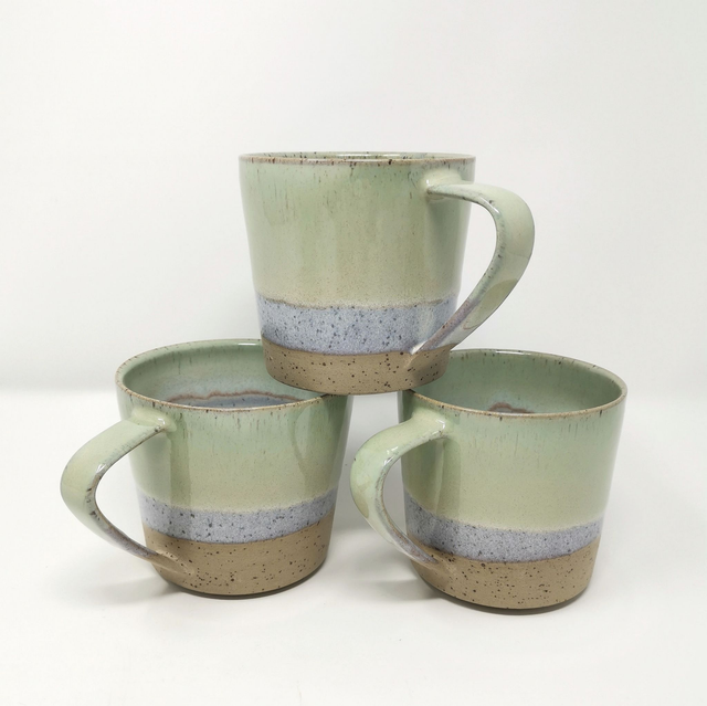 Large Mug - Speckled Coastline Green