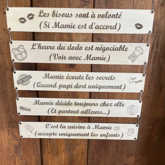 Les règles selon Mamie