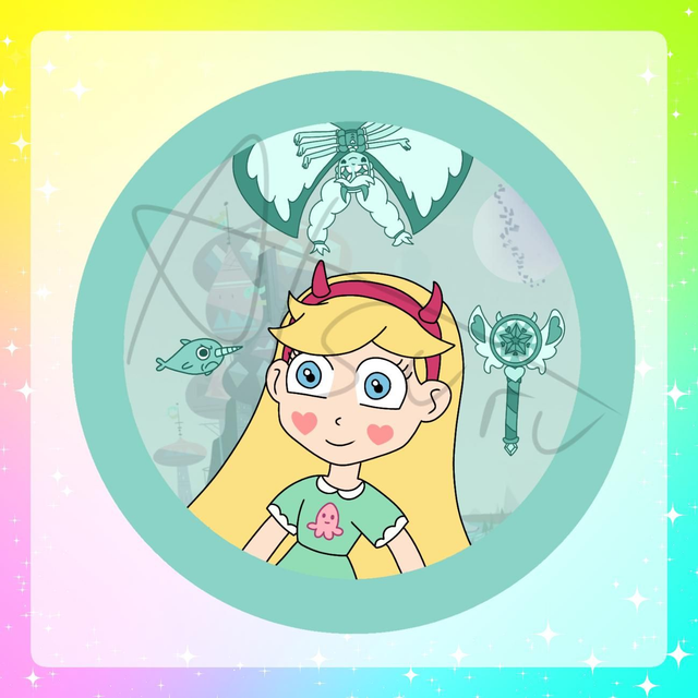 Star Butterfly / Rainbow Badges / Serie 13 / Star Butterfly vs Force of Evil / (Design by Atsuru_Yunoki (me) )
