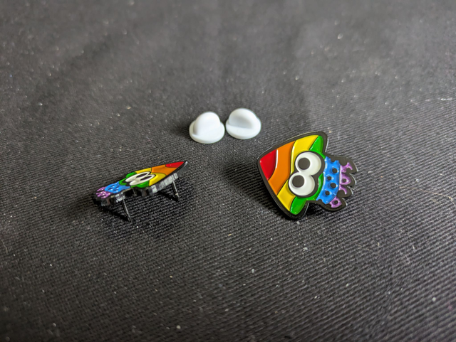 Splatoon 6-Stripe Pride Inkling Soft Enamel Pin Badge