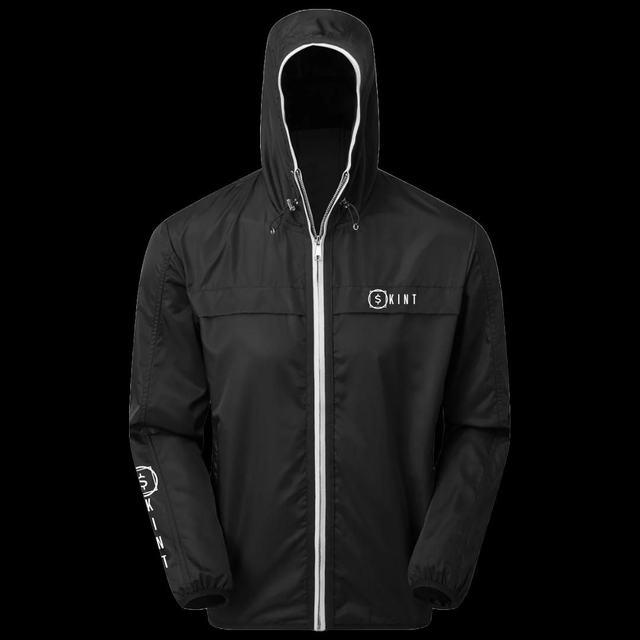Skint Lightweight Shell Jacket [Black-White]