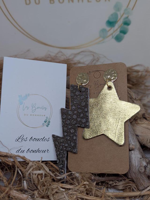 Boucles d&#039;oreilles Asymétrique ag049