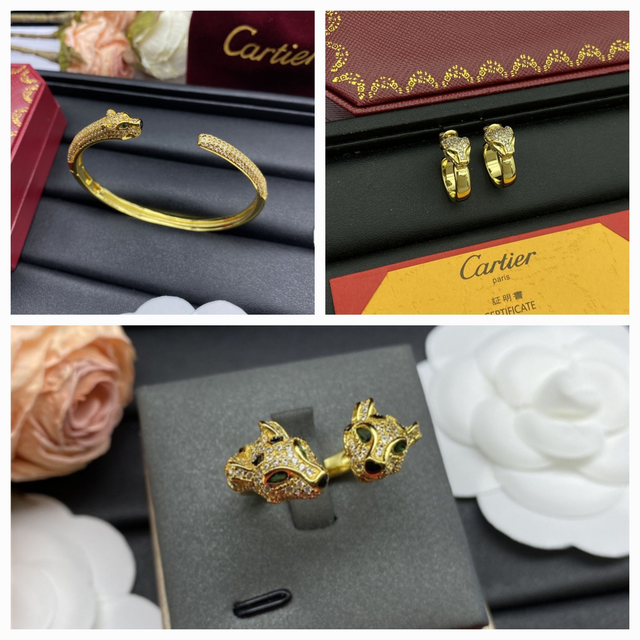 Parure de trois pièces CT avec coffret 