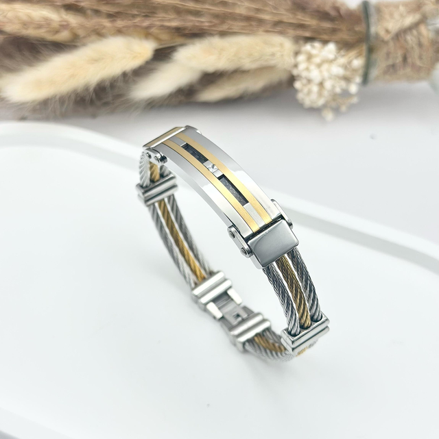 Bracelet câble homme