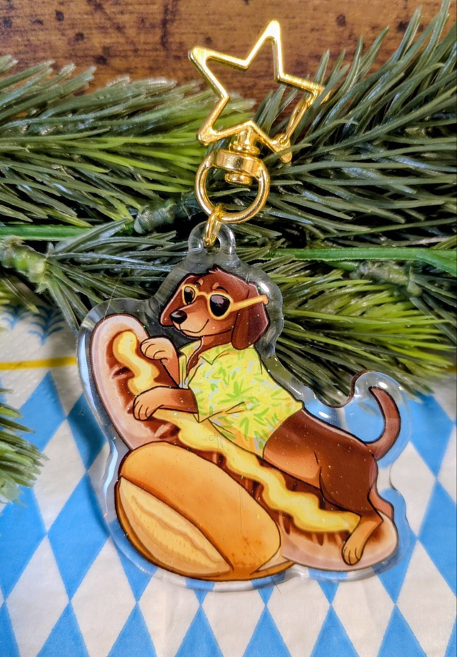 Sausage Dog keychain