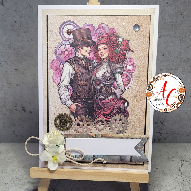 Carte Double _ Couple Steampunk V.2
