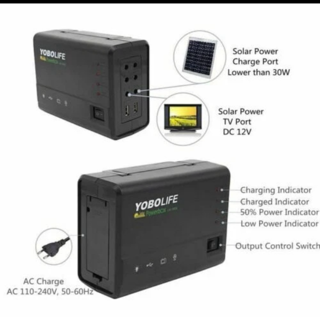 Kit Panneau Solaire Générateur 10W 18V+ 4 Ampoule 2USB Chargeur énergie pour être autonome avec votre véhicule électrique